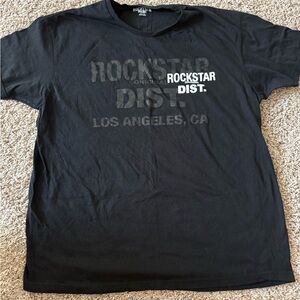 Rockstar Dist. Black Graphic Men's Tee